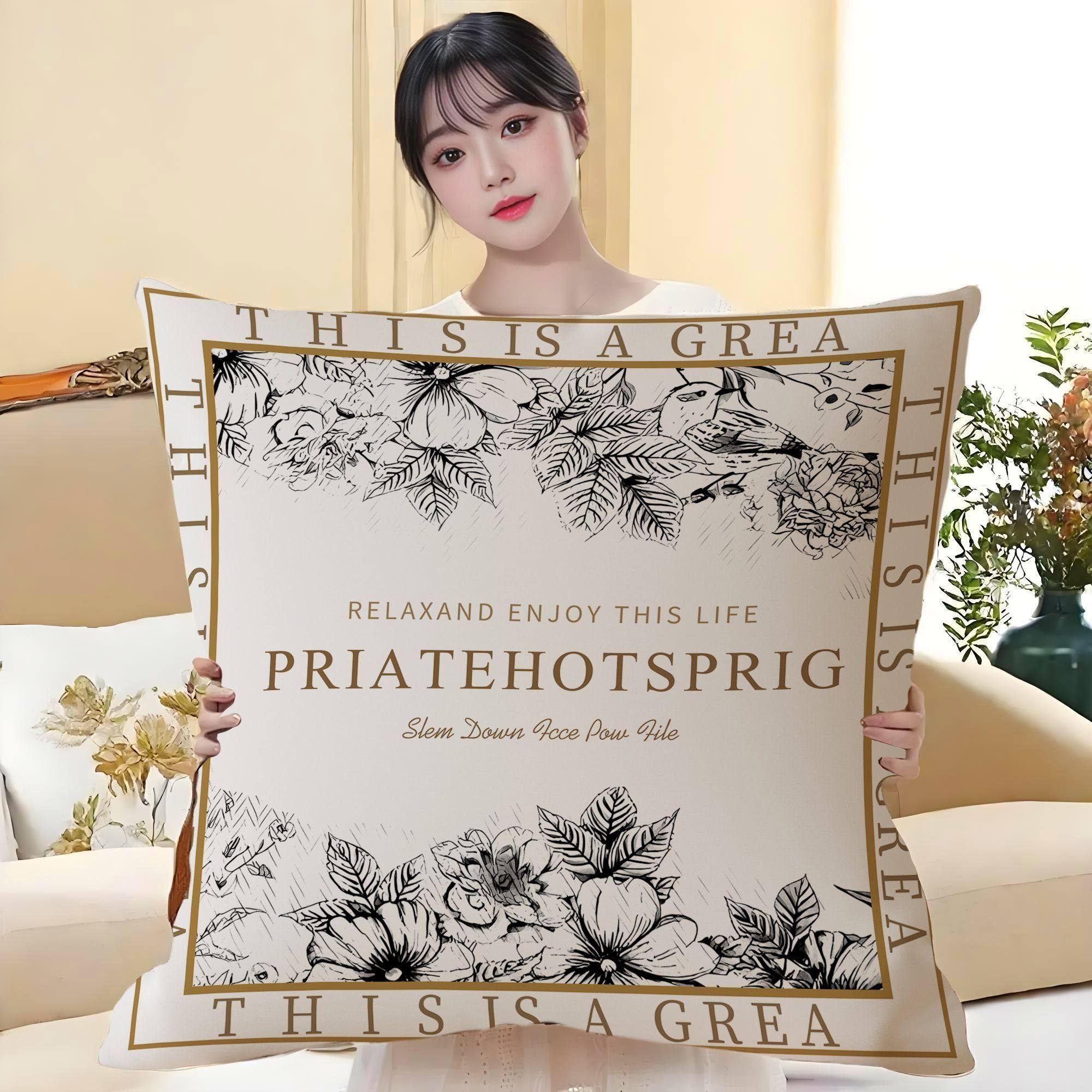 超大靠枕轻奢抱枕沙发客厅床头靠垫套欧式抱枕套枕头含芯枕套靠枕