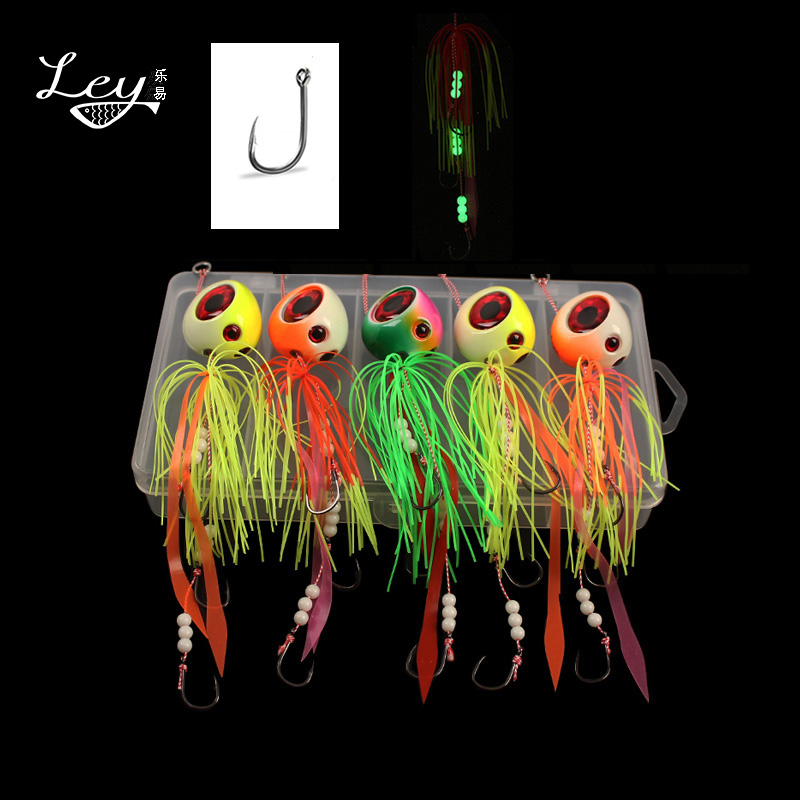 Ley300g炎月发光串钩鳕鱼鱿鱼