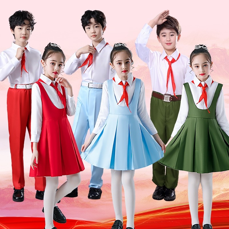 六一幼儿童中小学生红领巾诗歌朗诵大合唱千人献词演出服冯琳同款,童装/婴儿装/亲子装,儿童演出服,淘宝优惠券,粉丝福利购,淘宝优惠卷