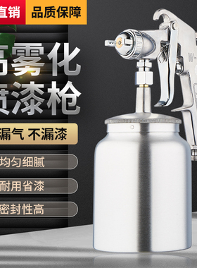 吉由w77工业油漆喷枪喷漆枪壶w71家具甲醛汽车气动喷漆工具高雾化