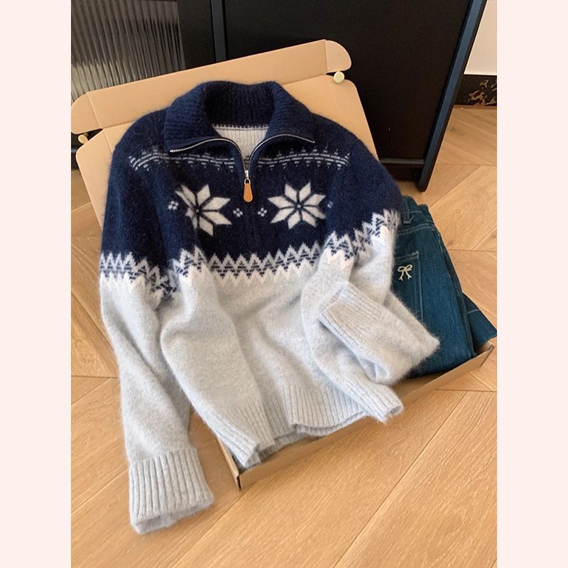 特大码300斤胖MM复古毛衣女