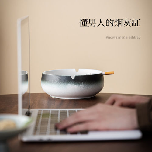 黑色烟灰缸HZ/豪尊时尚黑