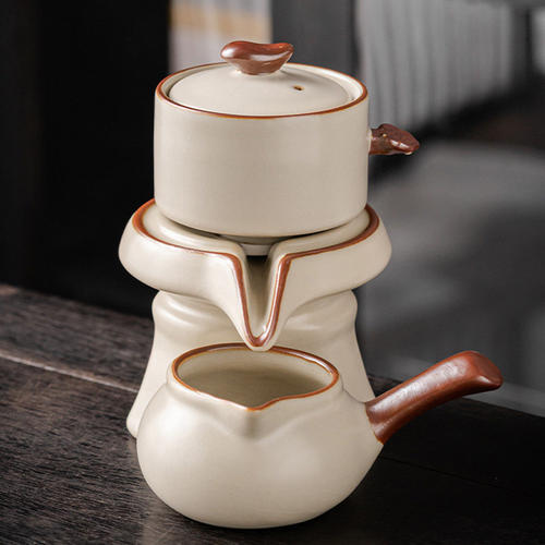 自动茶壶石磨茶具陶瓷