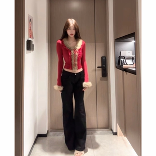 【名门盛宴】法式氛围感纯欲风性感温柔修身打底上衣女6-8元运补