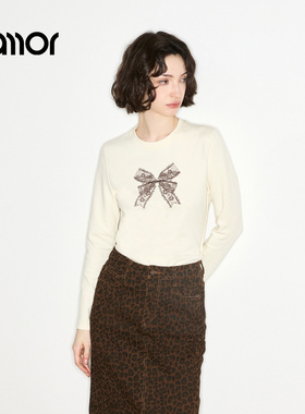 【商场同款】Jamor加墨时尚舒适打底衫T恤2025秋冬新款