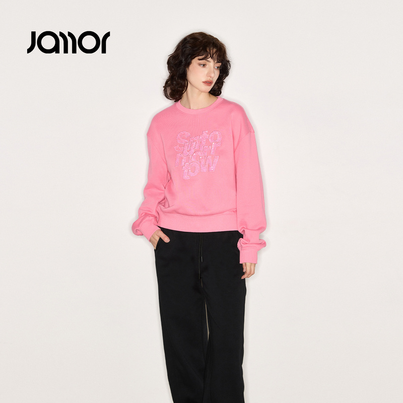 宽松休闲 亮片设计 时尚百搭