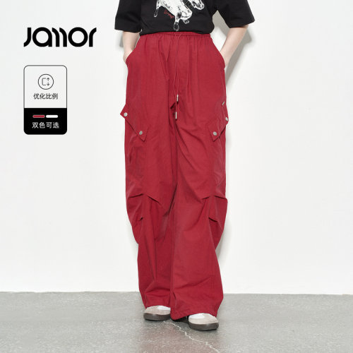 【设计师系列】Jamor加墨时尚休闲显瘦工装裤子直筒口袋2026夏新