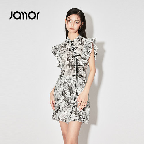 JAMOR黑白新中式两件套