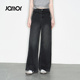 新款 子潮流2026春季 带铆钉裤 Jamor加墨显瘦直筒牛仔裤