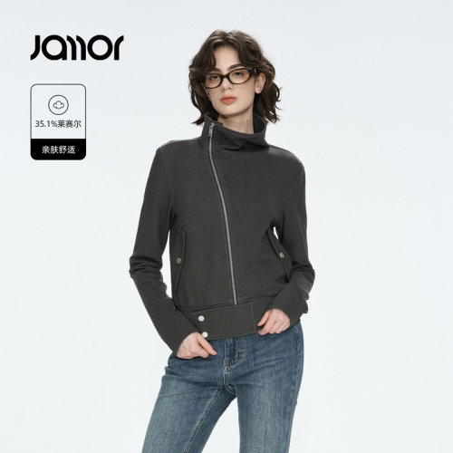 Jamor加墨简约知识分子风高智设计感外套上衣女装2026秋季新款
