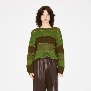 亮色拼色毛针织衫 Jamor加墨时尚 毛衣 跨年服饰大上新