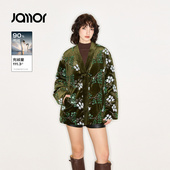 Jamor加墨时尚 新款 新中式 中国风羽绒服保暖外套富贵简约2025冬装