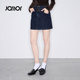 Jamor加墨时尚 设计师系列 牛仔半身裙带腰带设计感直筒短裙26