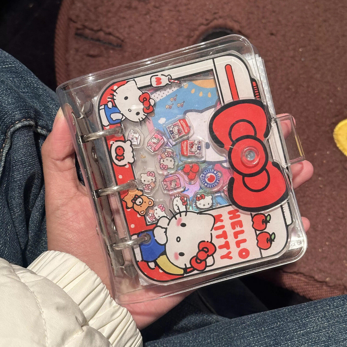 可爱卡通亚克力摇摇乐卡册透明活页三寸小卡拍立得收纳相册卡包新