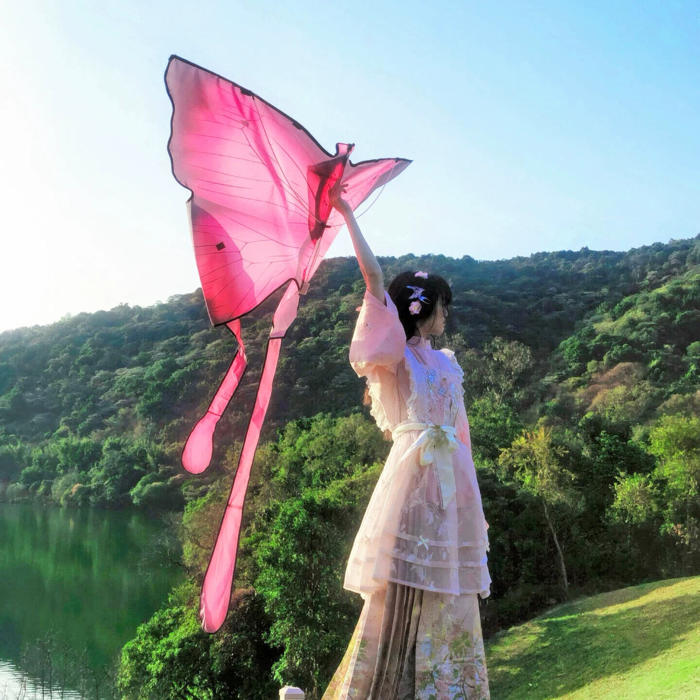 2026新款成人蝴蝶风筝微风易飞