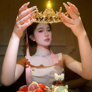 【为我加冕皇冠】水钻公主皇冠头饰十八岁生日发饰lolita拍照发箍