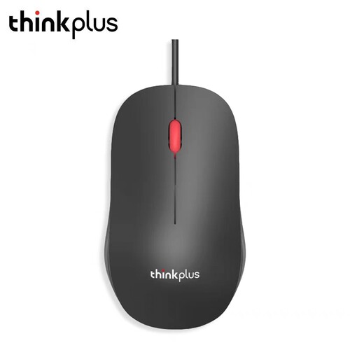 thinkplus有线M80鼠标usb笔记本台式机电脑商务办公非静音通用