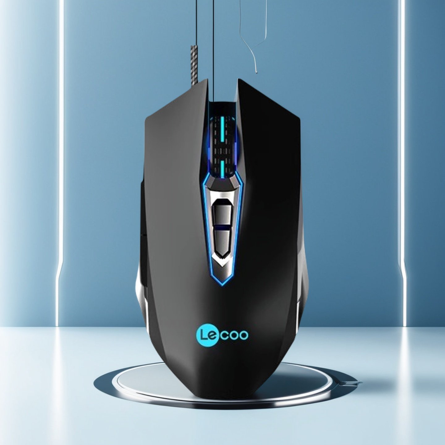 原装正品来酷MS107有线鼠标电竞游戏家用商务办公网吧吃鸡