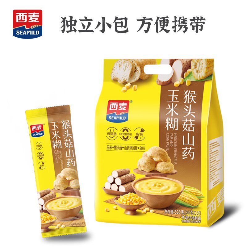 西麦猴头菇山药玉米糊羹525g