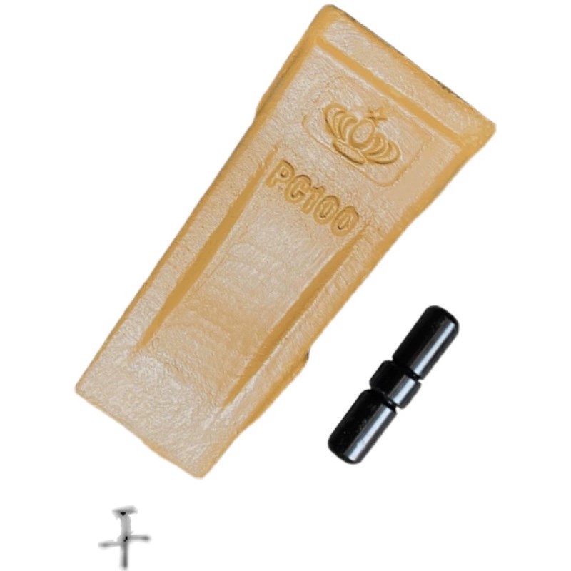 小松PC100平齿雷沃9075斗齿销柳工908牙根山河智能70齿座YC85尖齿