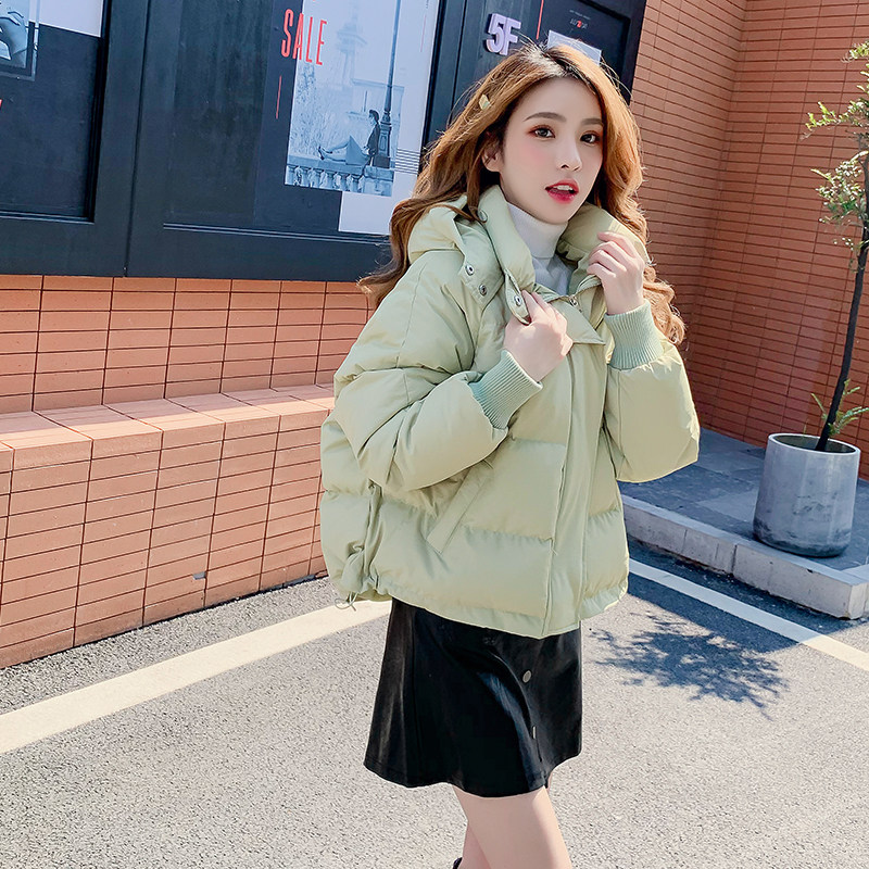 短款韩版宽松风小个子羽绒棉服