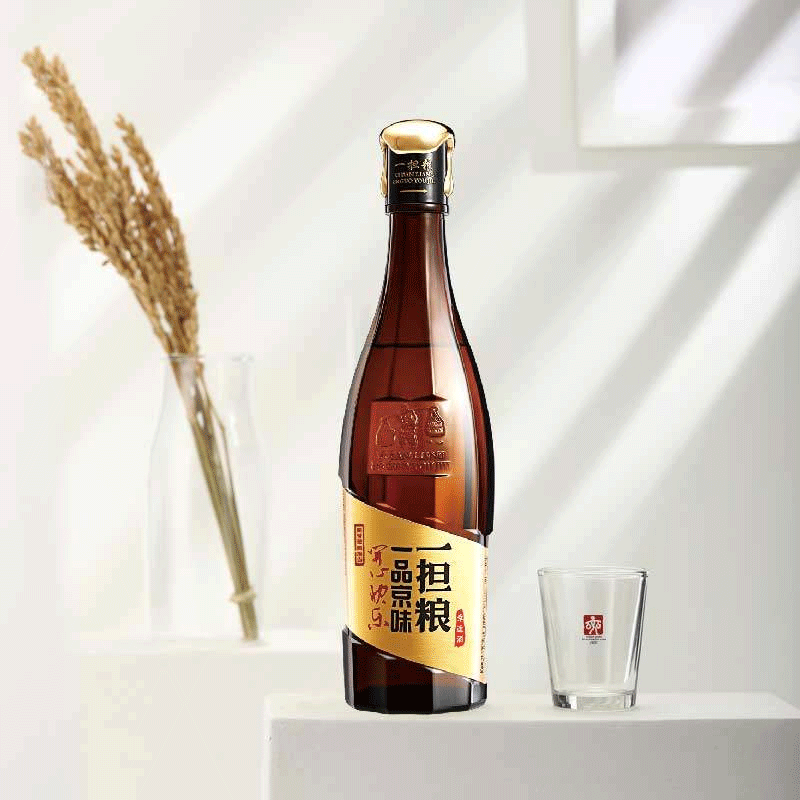 一担粮白酒 北京二锅头42度 浓香型单瓶装幸运酒 480ml