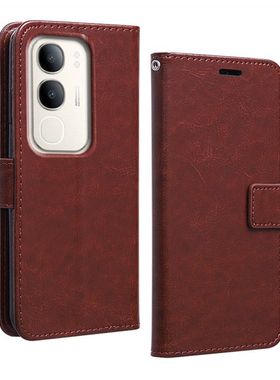 适用vivoY50i手机壳V2443A保护皮套翻盖式步步高y50i防摔全包边软硅胶外壳插卡钱包男女新款商务简约