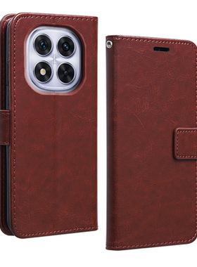 适用红米Note14pro手机壳RedmiNote14pro+保护皮套Note14翻盖式全包边防摔软硅胶插卡钱包男女新款商务简约