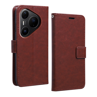 适用华为Pura80Pro手机壳LMR-AL00保护皮套翻盖式HuaweiPura80Pro全包边防摔软硅胶插卡钱包男女款商务