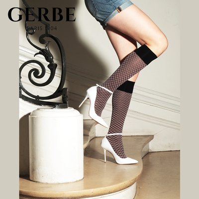 Gerbe格伯 100%法国进口女士中筒袜女丝袜 HMODI 97d