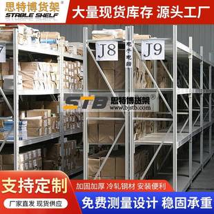 仓库货架多层家用铁架子轻型置物架中型货架电商快递仓储货架
