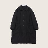 AULDCAT 鹅绒保暖大外套 鹅绒羽绒服 2026FW 100亚麻黑色长款