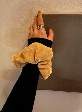 AULDCAT 2024FW 真丝丝绒宽边加大号发圈 四色 chaojue美貌