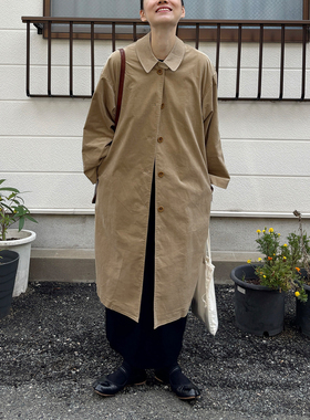 AULDCAT 2025FW 高密度平绒风衣外套 绒感风衣 日系长风衣