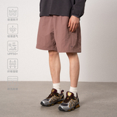 CONTRAFIEND夏大口袋防泼水轻薄吸湿速干沙滩短裤 松紧休闲五分裤