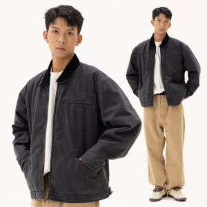 CONTRAFIEND秋冬底特律工装夹克男美式复古cleanfit男装加棉外套