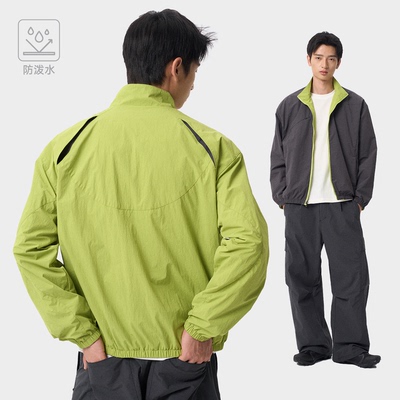 CONTRAFIEND「双面穿」防水户外分割隐藏拉链夹克宽松短宽男外套