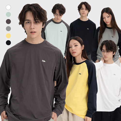 CONTRAFIEND吸湿排汗速干长袖2.0版本插肩袖 休闲宽松亲肤舒适T恤