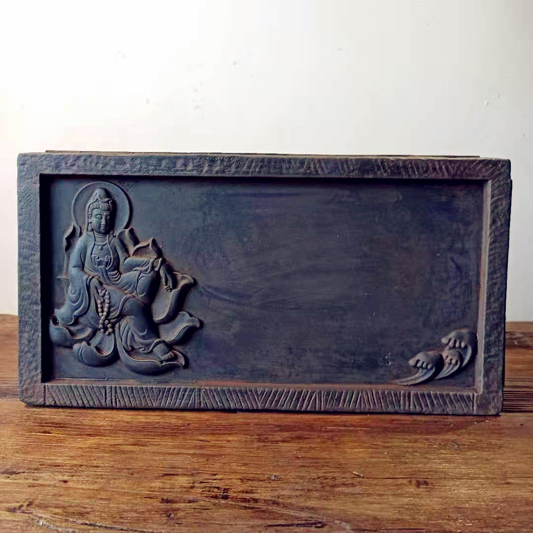 中式晋文化金砖复古老旧青砖秦砖汉砖雕壶承杯垫干泡台文玩台底座