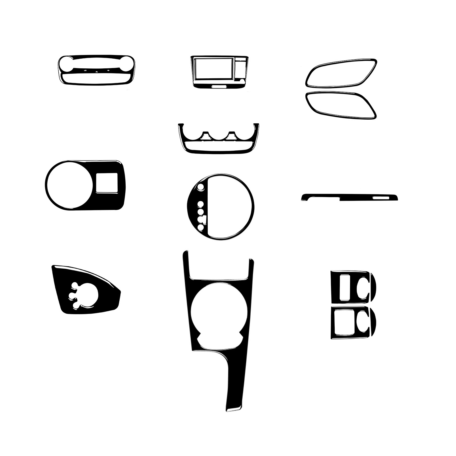 适用2008-2014款奥迪TT 8n 8J MK123 TTRS钢琴黑内饰套装内饰改装