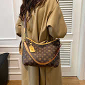 大容量复古托特包包女2025新款 老花女包休闲购物袋通勤单肩斜挎包