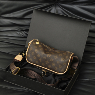 高级洋气饺子胸包女2025新款真皮腰包时尚宽带单肩斜挎女包小包包