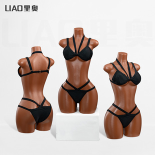 新款欧美大码女装模特半身塑料模特服装店橱窗陈列展示道具假人台