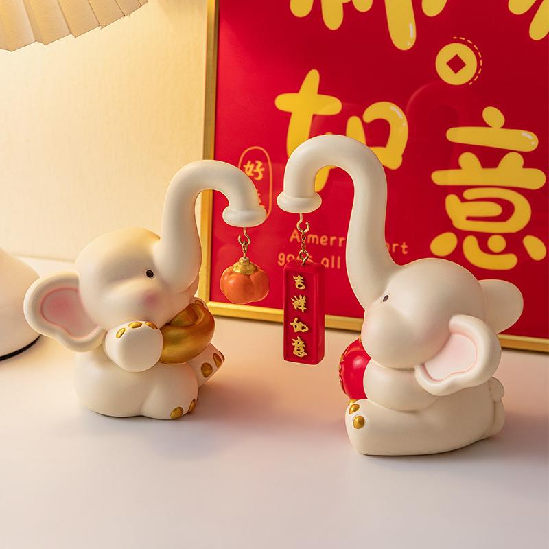 轻奢高档结婚桌面装饰摆件 象亲象爱婚庆布置情侣摆件送闺蜜礼物