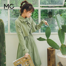 MC2春装新品流行长袖连衣裙法式桔梗裙子仙女超仙甜美森系包邮