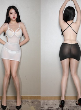 新款冰丝裙拼接内衣美胸夜店迷你透明紧身裙ktv公主裙221002