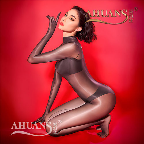 爱幻丝「姬」5D超薄涞油亮觅蝉翼连体衣丝滑五指长袖连体塑身衣女