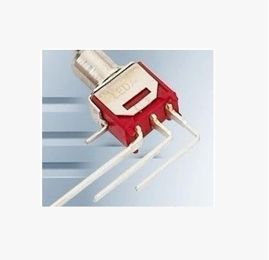 超小微型钮子 5MM钮子 摇头拨动开关 SMTS-102C4 红色弯脚钮子