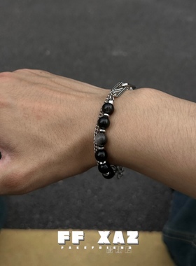 FF假朋友新中式银耀石钛钢手链