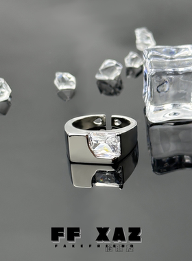 锆石戒指原创高级冷淡风男女